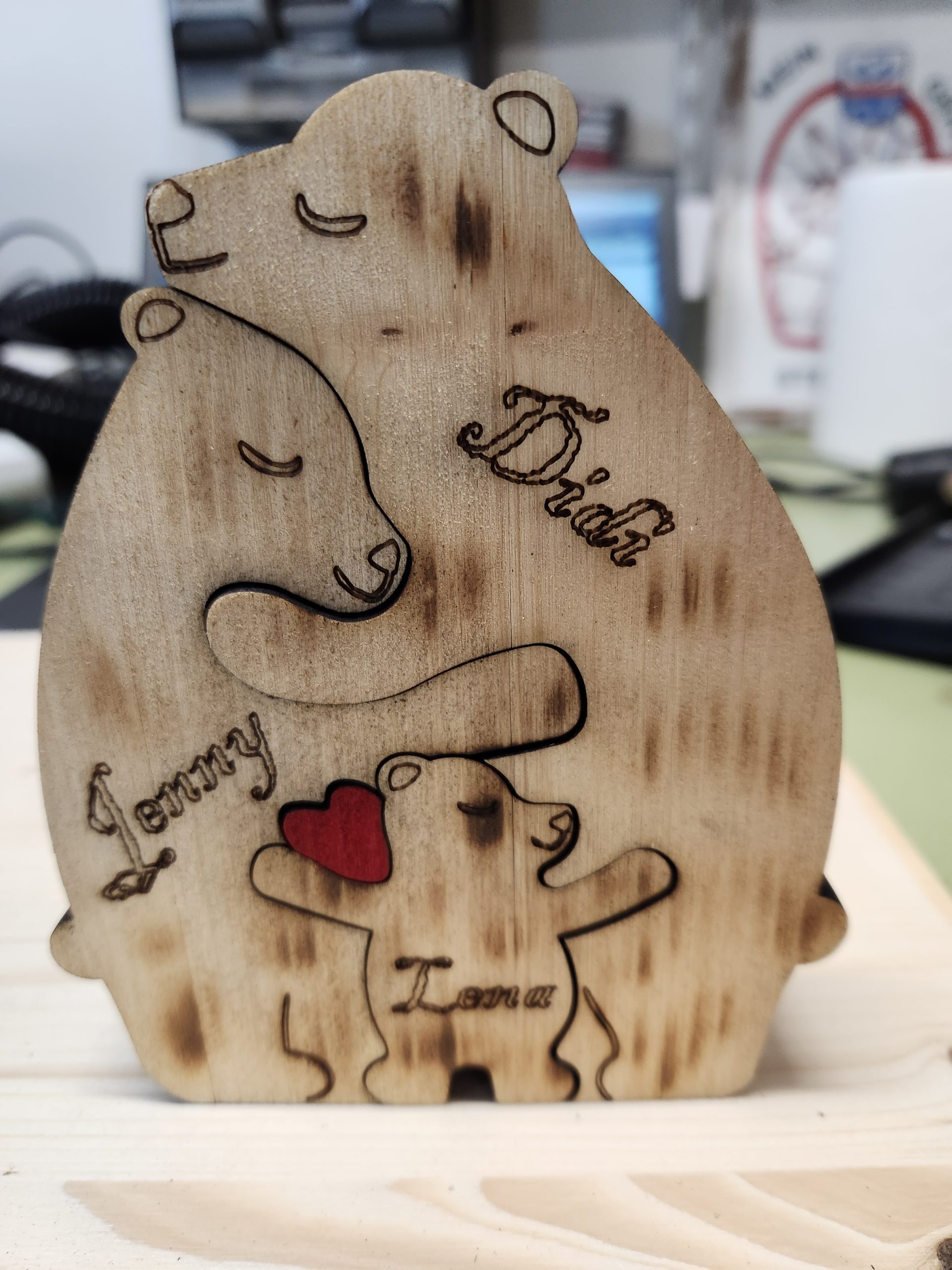Weihnachtsgeschenk mit Familienfoto personalisiert