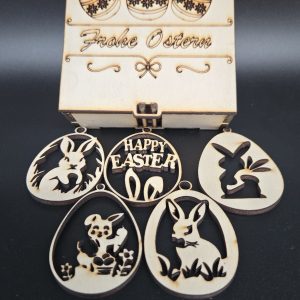 Osterbox mit 5 Ornamenten