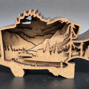 Multilayer Fisch/Landschaft