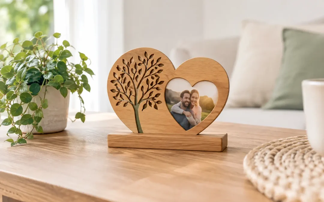 Holzdekoration personalisiert, die bleibt